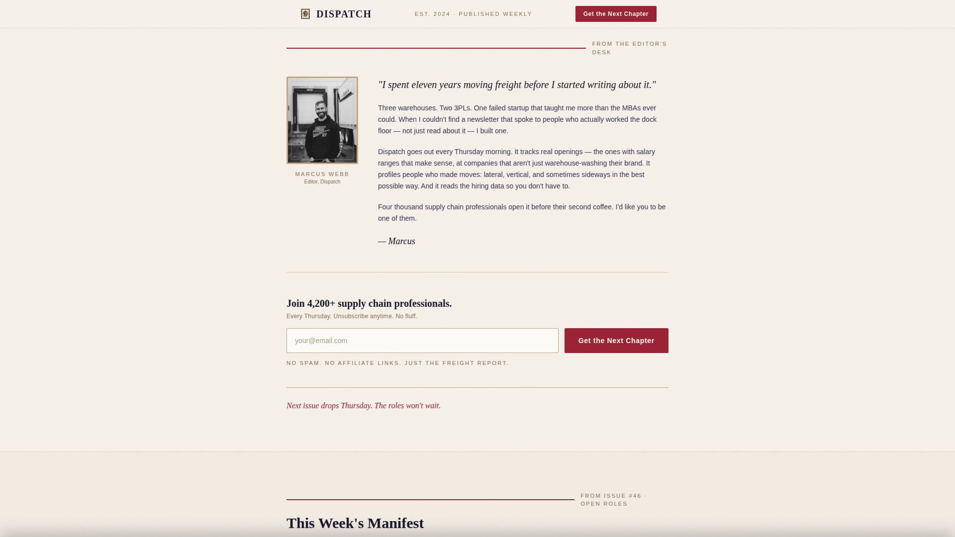 Dispatch — Certified Delivery-Services Landing Page Template