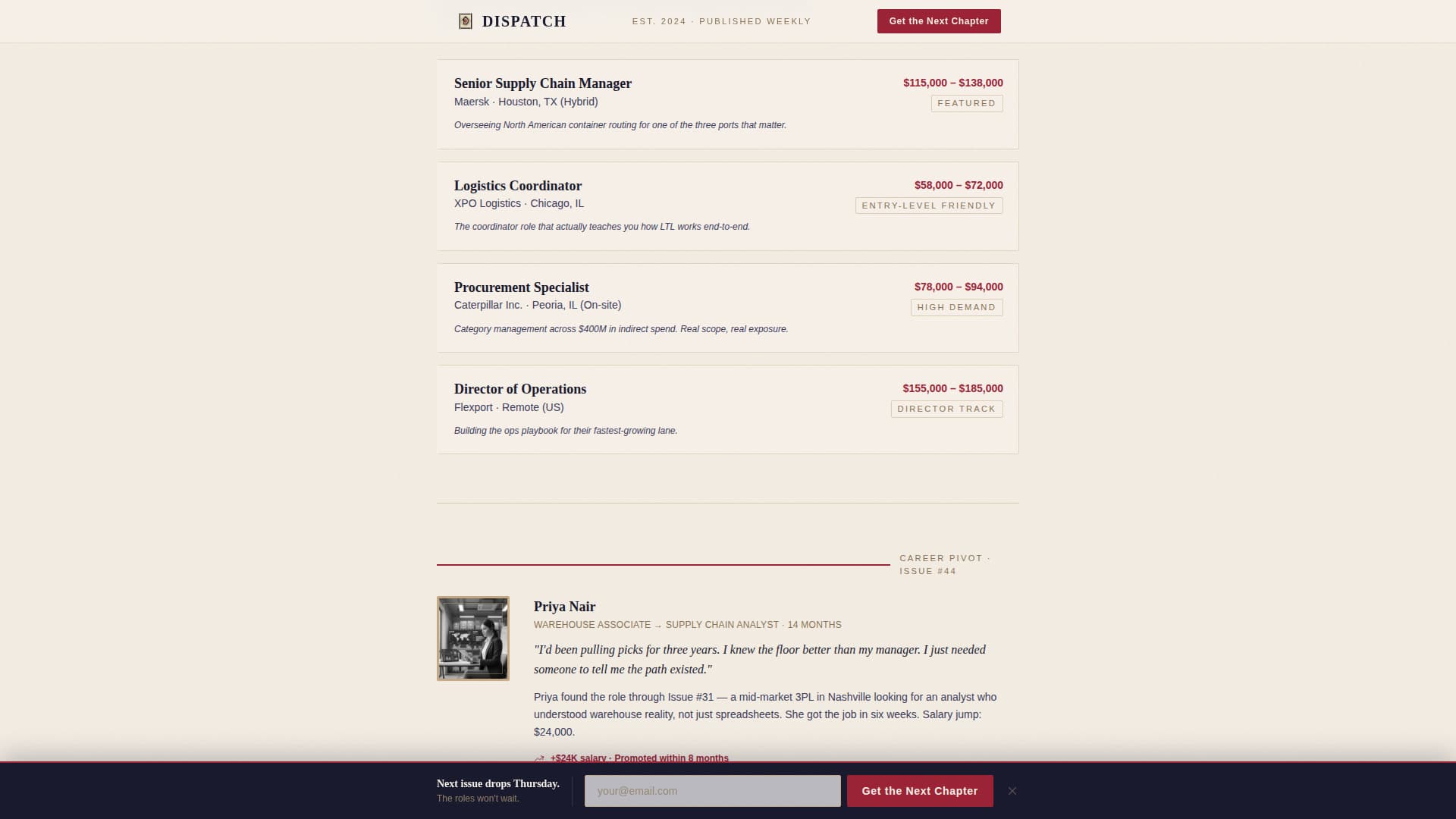 Dispatch — Certified Delivery-Services Landing Page Template