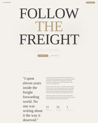 Supply Chain & Logistics Newsletter Pre-Launch Website Template