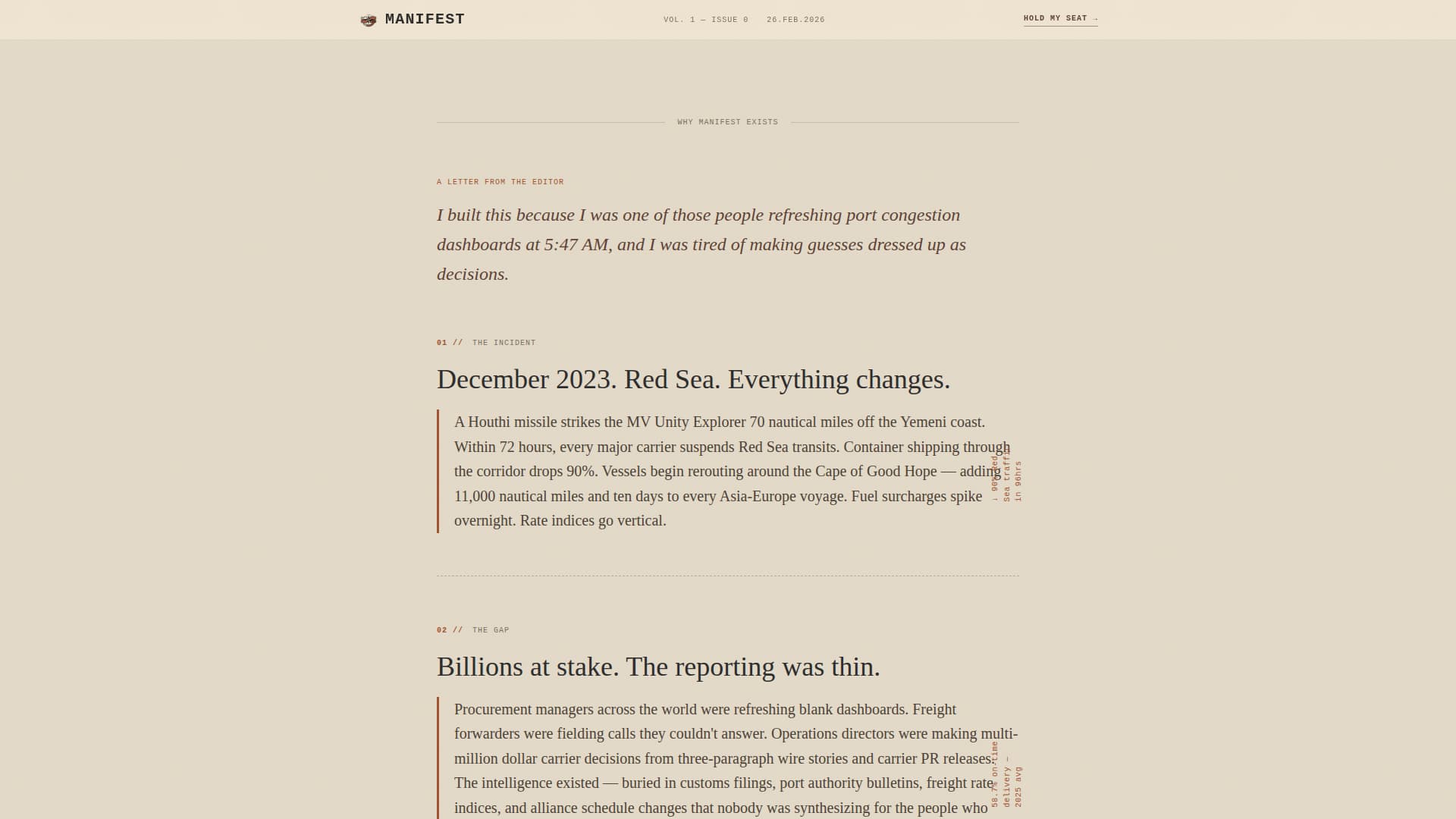 Supply Chain & Logistics Newsletter Specialist Pre-Launch Website Template