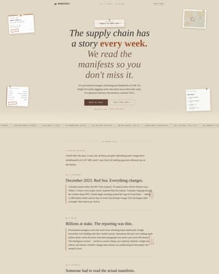 Supply Chain & Logistics Newsletter Specialist Pre-Launch Website Template