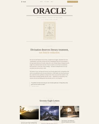 Philosophy & Spirituality Blog Advanced Blog Website Template