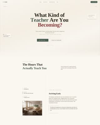 Chalk - Inspiring Teaching Landing Page Template