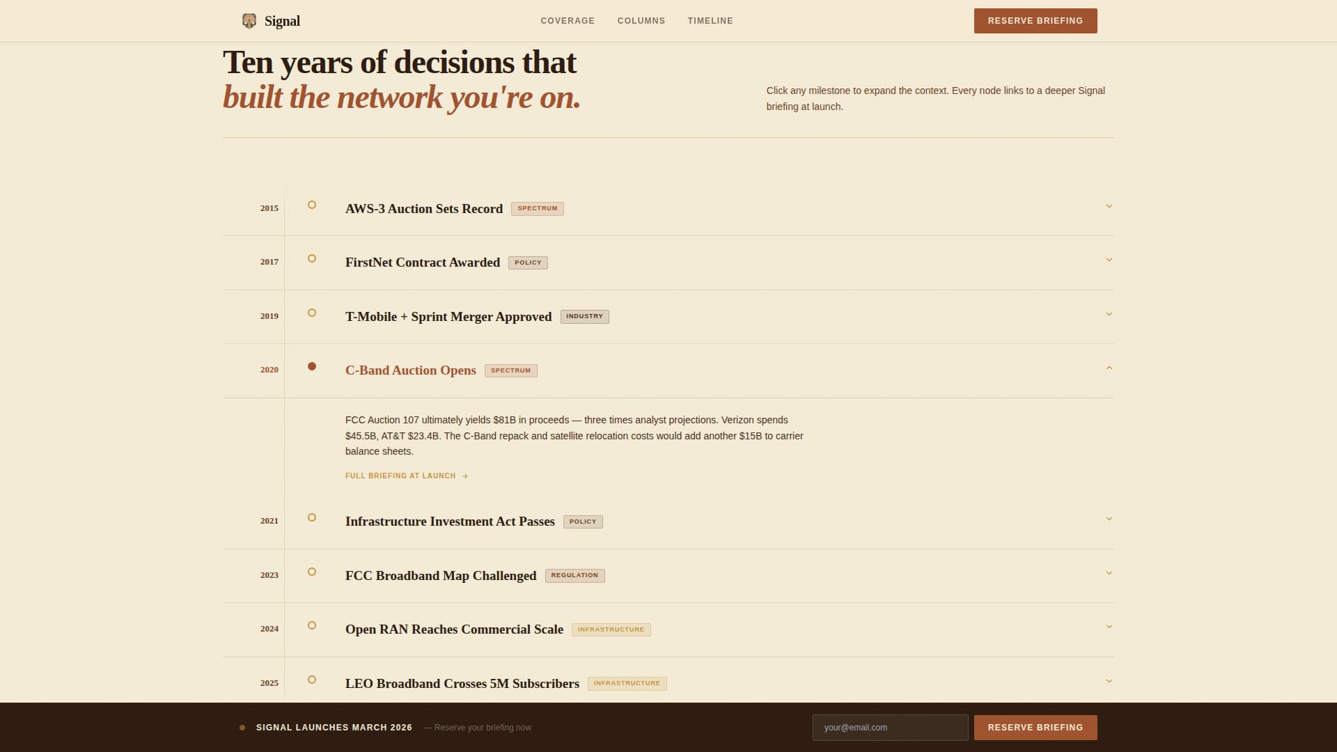 Signal - Authoritative Telecommunications Landing Page Template