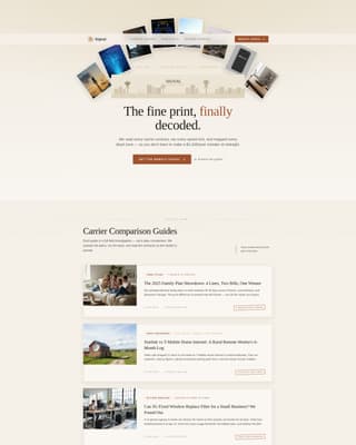 Signal - Editorial Telecommunications Landing Page Template