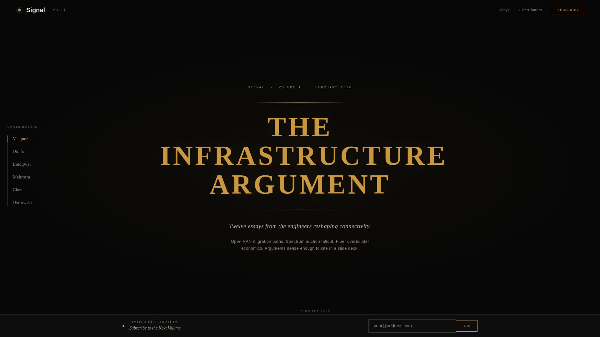 Signal - Authoritative Telecom Landing Page Template