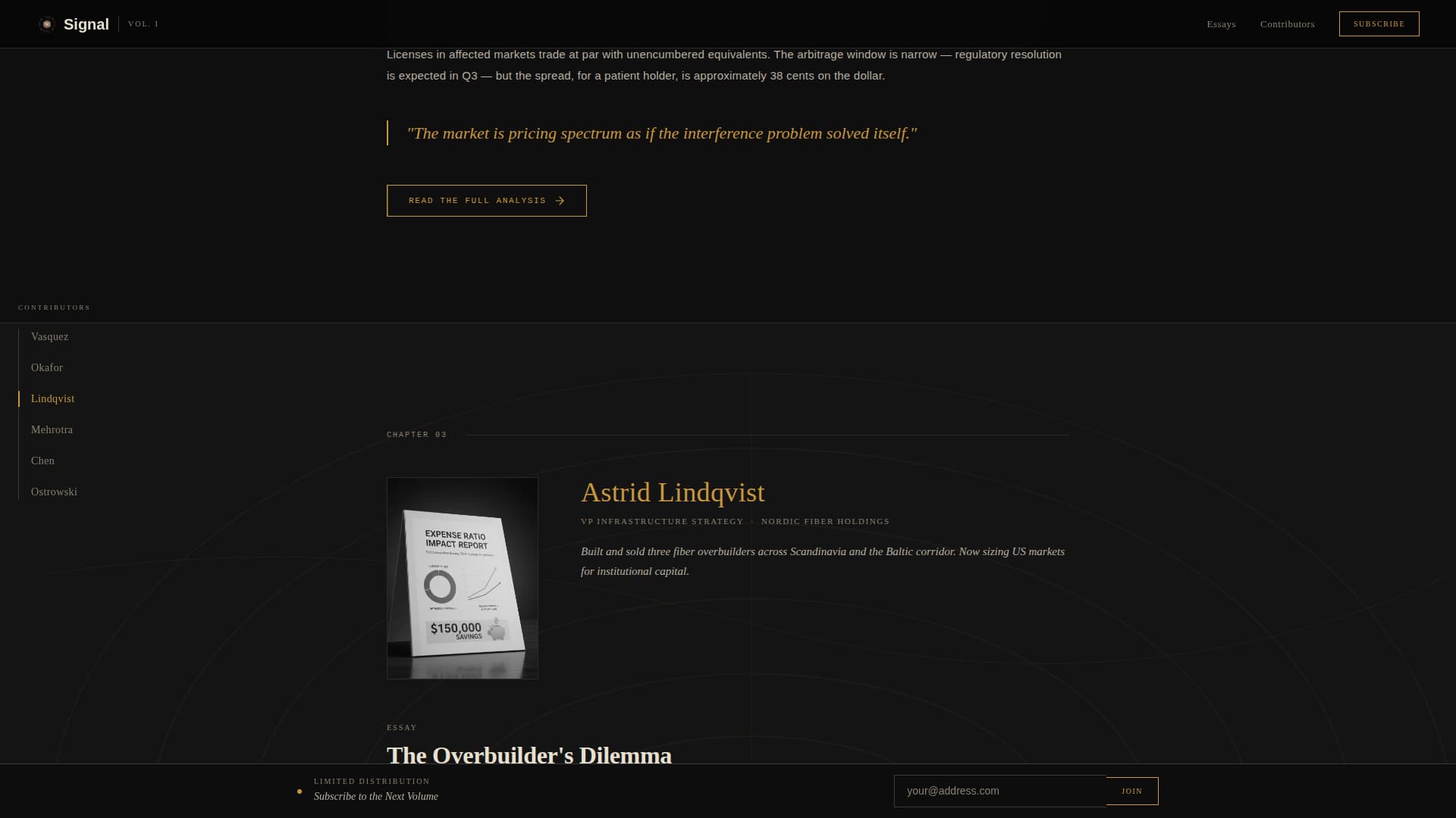 Signal - Authoritative Telecom Landing Page Template