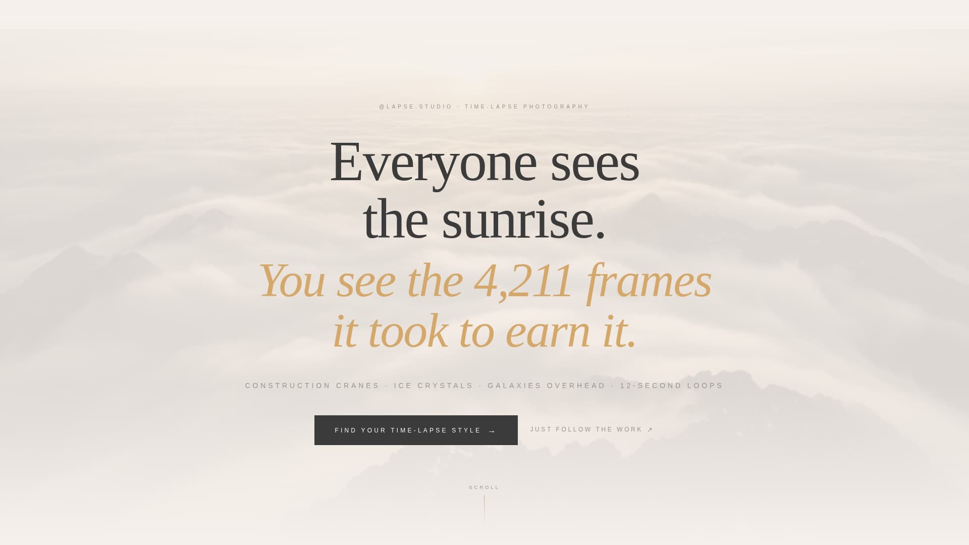 Time-Lapse Photography Content Blog Website Template