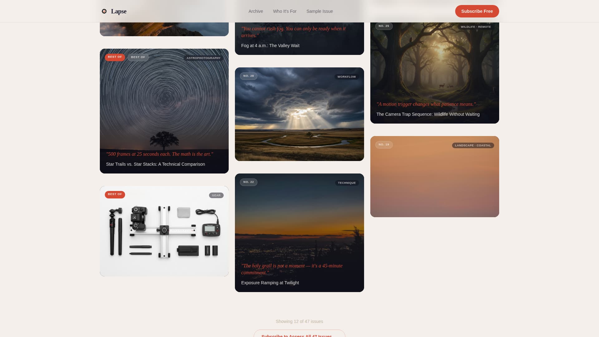 Lapse - Stunning Timelapse Landing Page Template