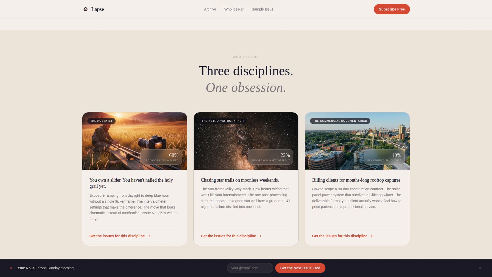 Lapse - Stunning Timelapse Landing Page Template