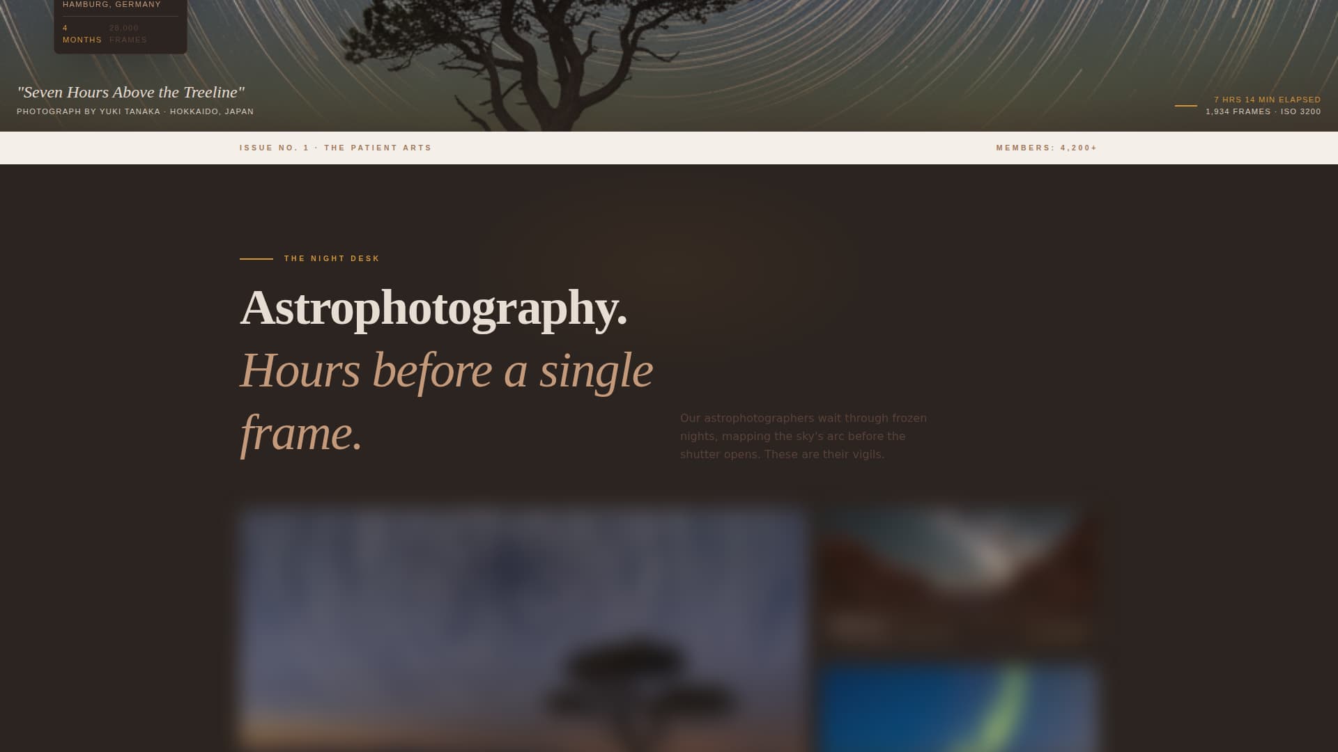 Timelapse - Stunning Photography Landing Page Template
