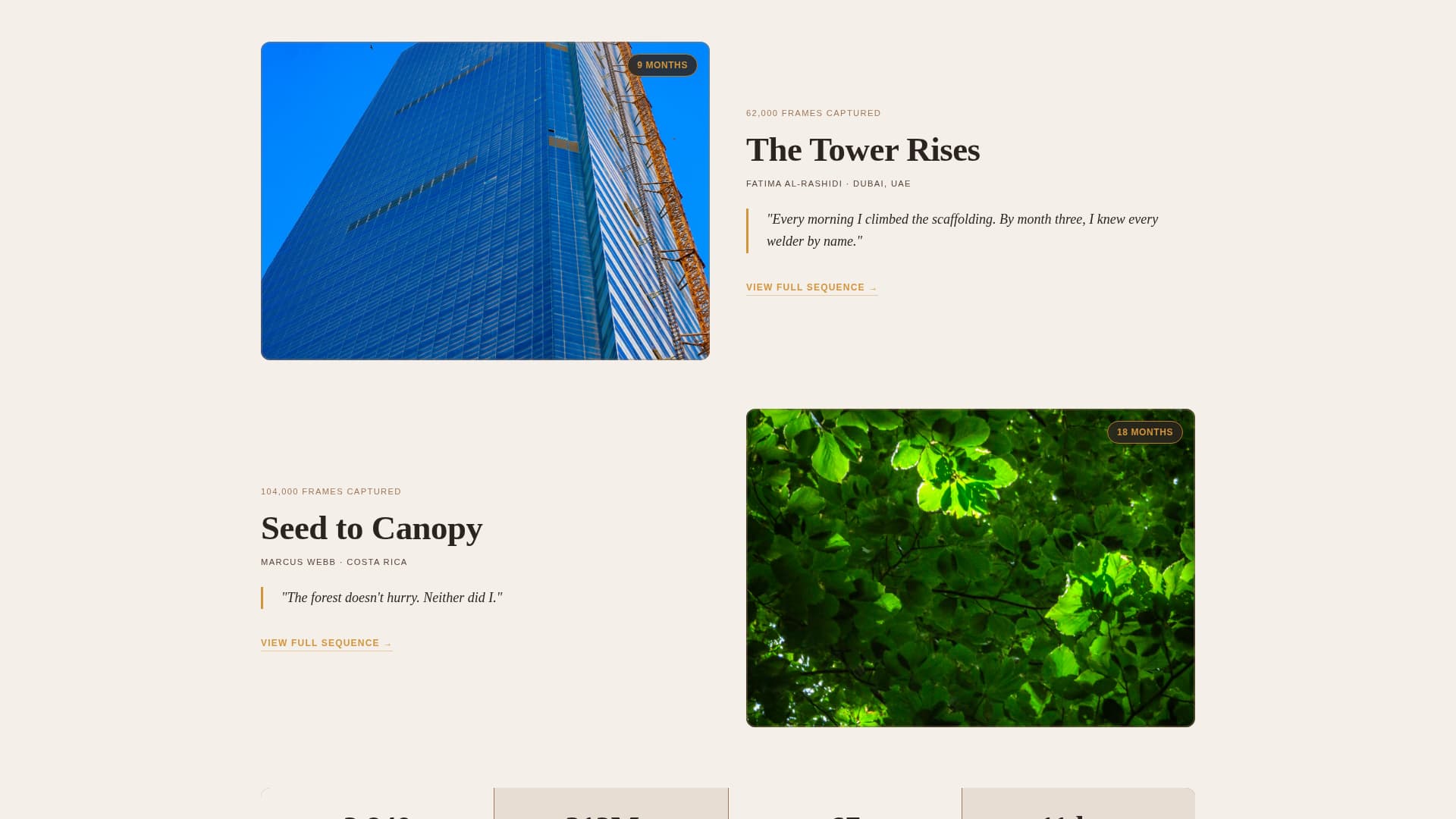 Timelapse - Stunning Photography Landing Page Template