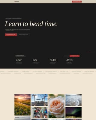 Shutter - Cinematic Photography Landing Page Template