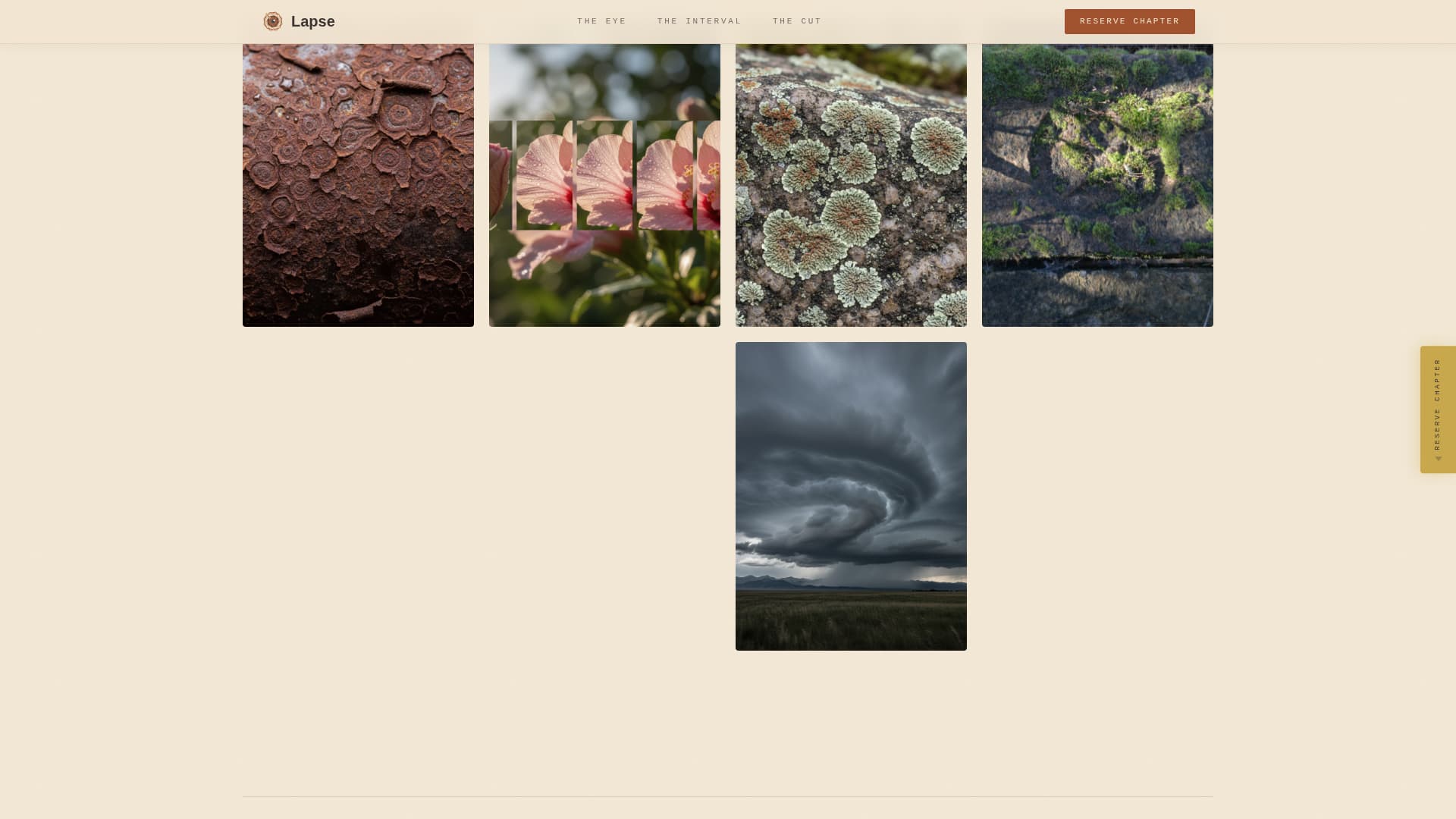 Lapse - Artisan Timelapse Landing Page Template