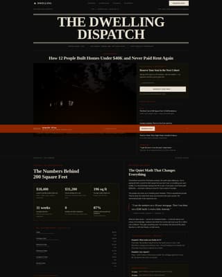 Dwelling - Compelling Tinyhouse Landing Page Template