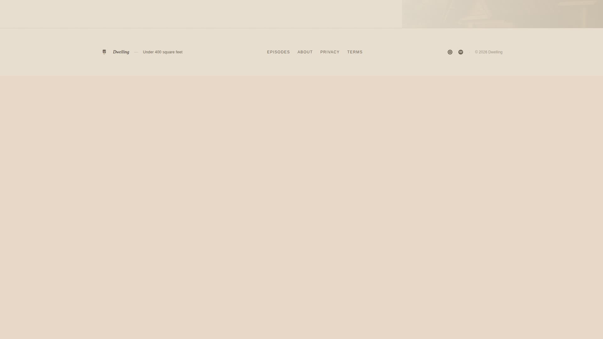Dwelling - Intimate Podcast Landing Page Template