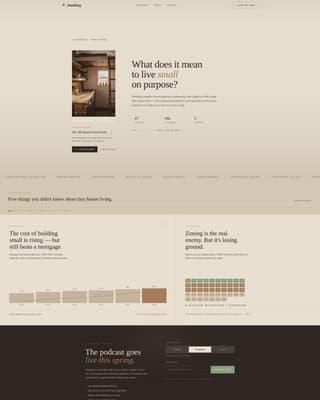 Dwelling - Intimate Podcast Landing Page Template