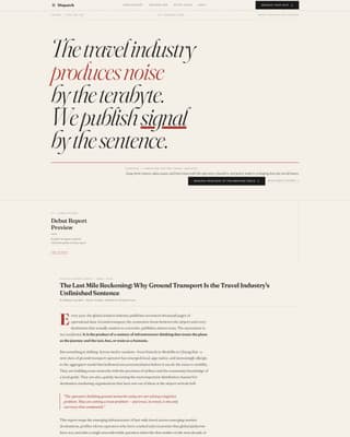 Dispatch - Authoritative Travelindustry Landing Page Template