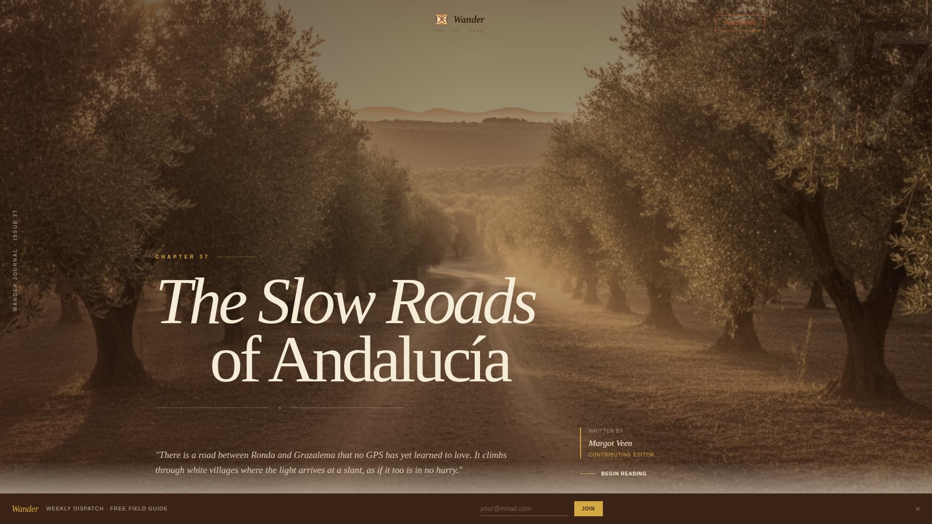 Wander - Artisan Travel Landing Page Template