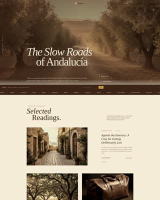 Wander - Artisan Travel Landing Page Template