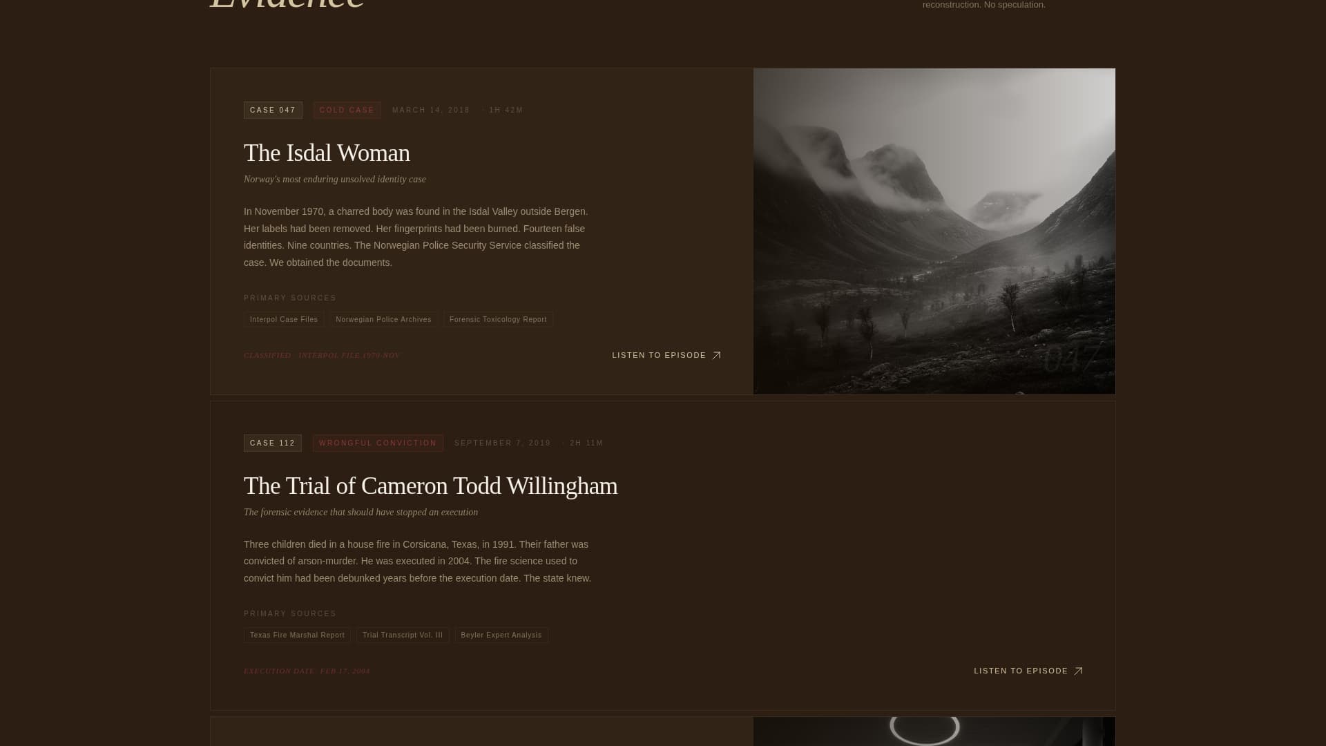 Casefile — Authoritative Investigative Journalism Landing Page Template