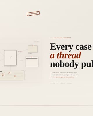 Casefile — Riveting Mystery Podcast Landing Page Template