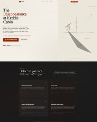 Casefile — Captivating Crime Documentary Landing Page Template