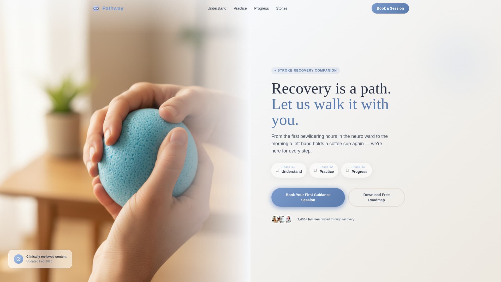 Pathway - Compassionate Recovery Landing Page Template