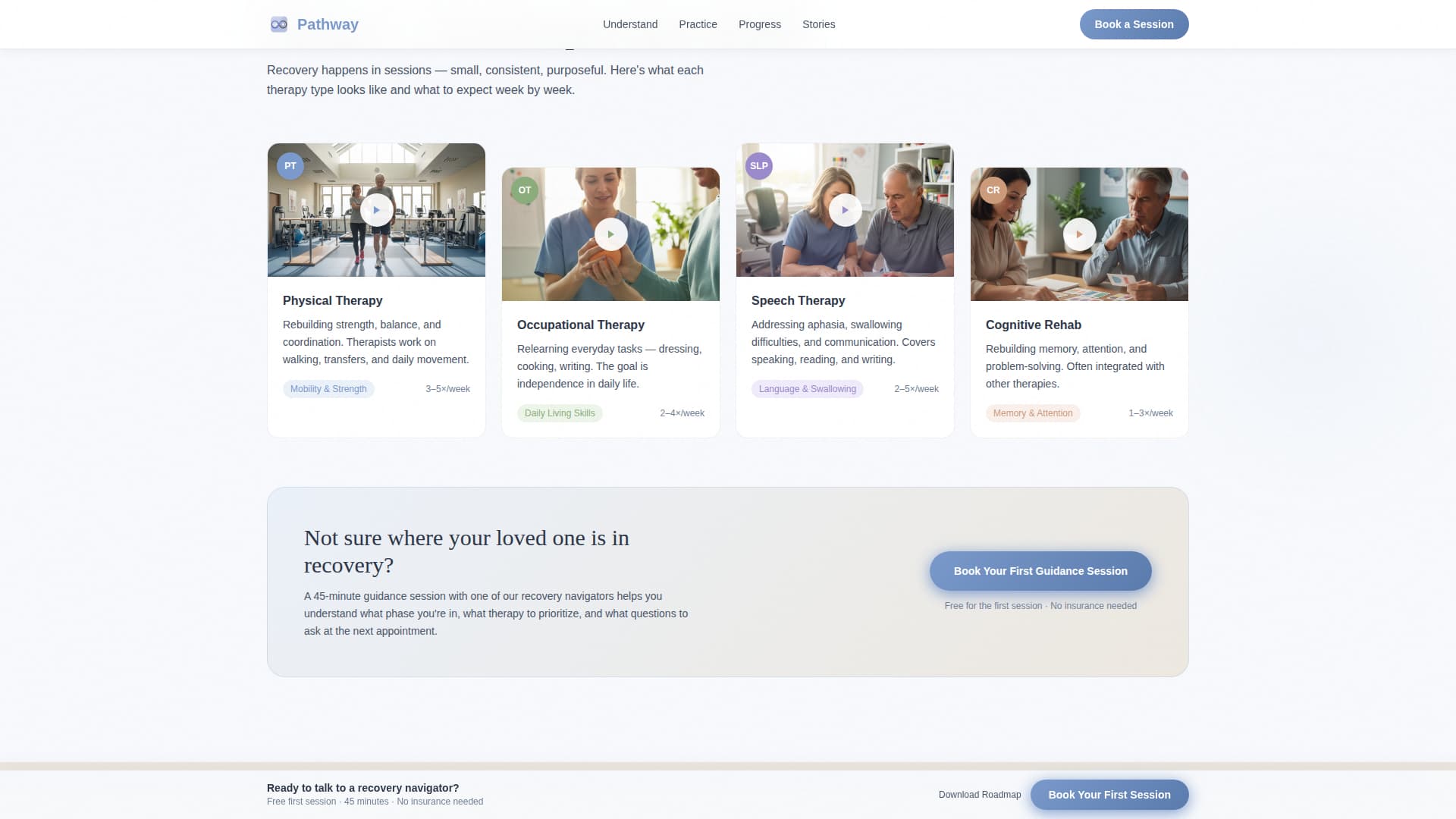 Pathway - Compassionate Recovery Landing Page Template