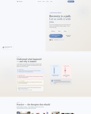 Pathway - Compassionate Recovery Landing Page Template