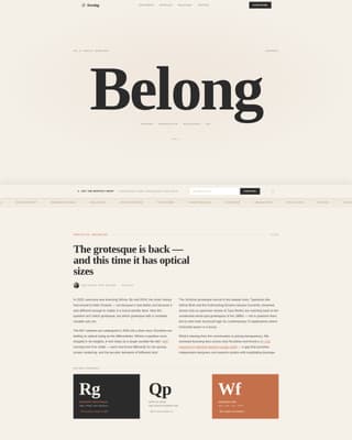 Kerning - Editorial Typography Landing Page Template