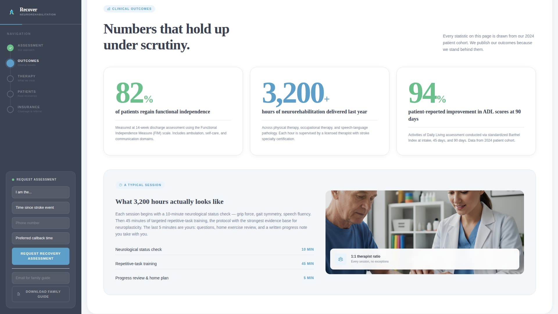 Recover - Trusted Strokerecovery Landing Page Template