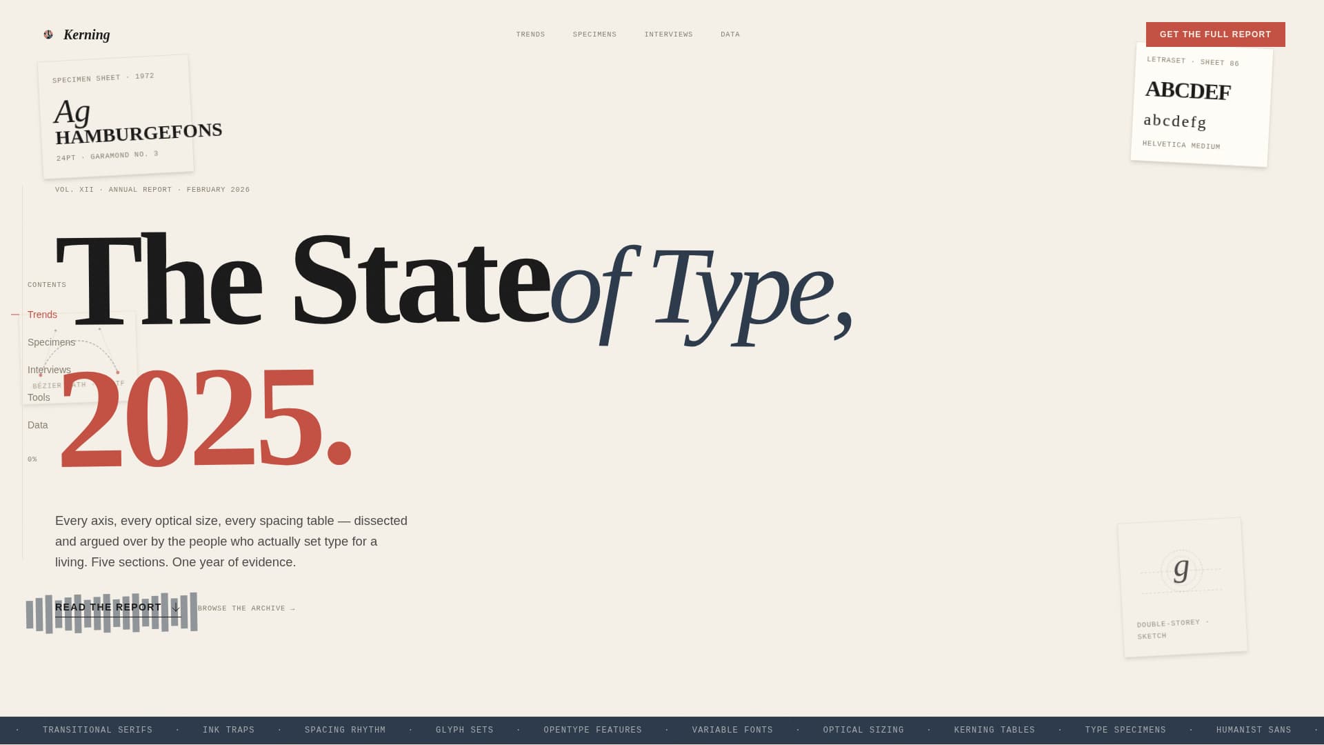 Kerning - Artisan Typography Landing Page Template