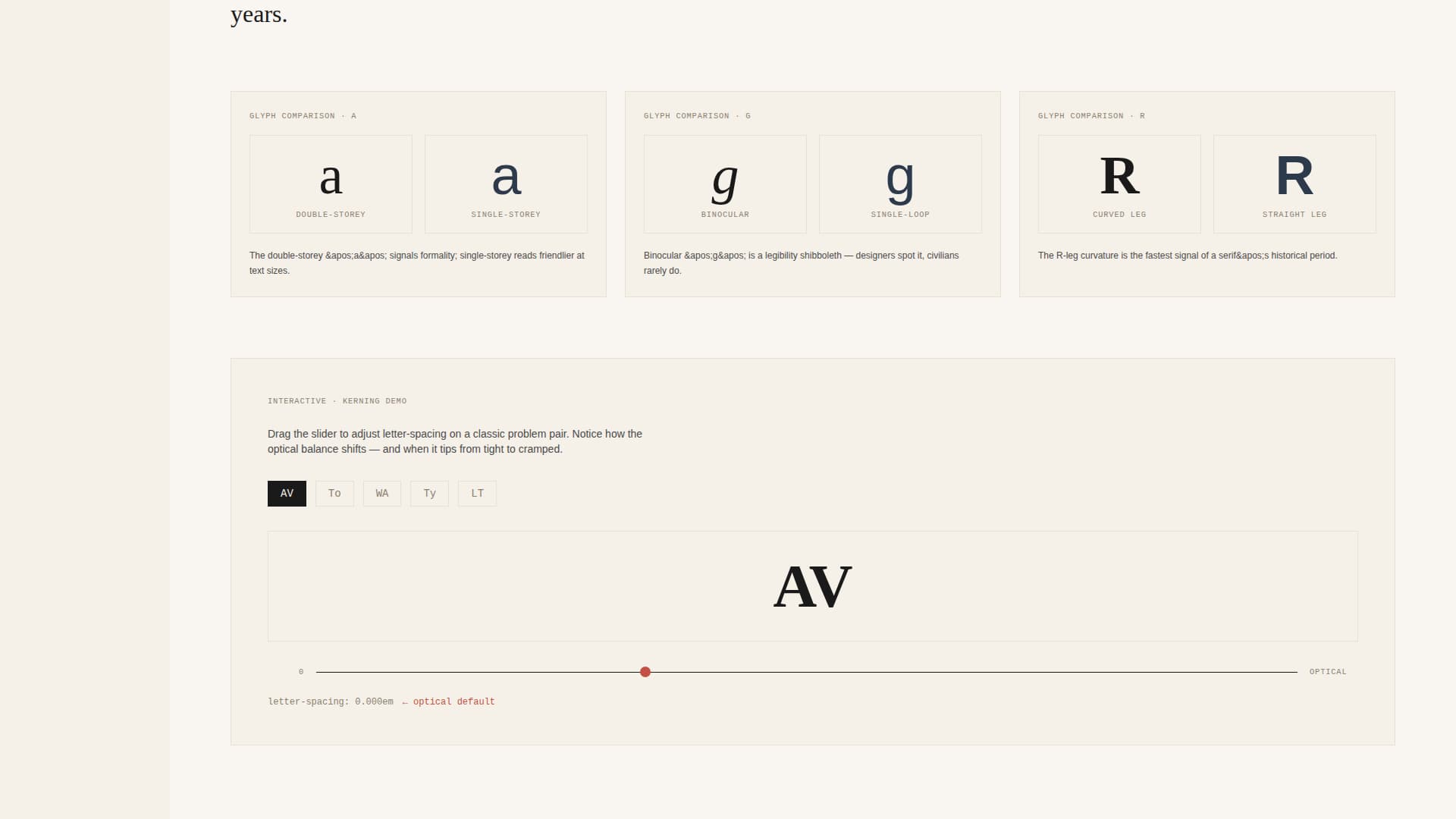 Kerning - Artisan Typography Landing Page Template