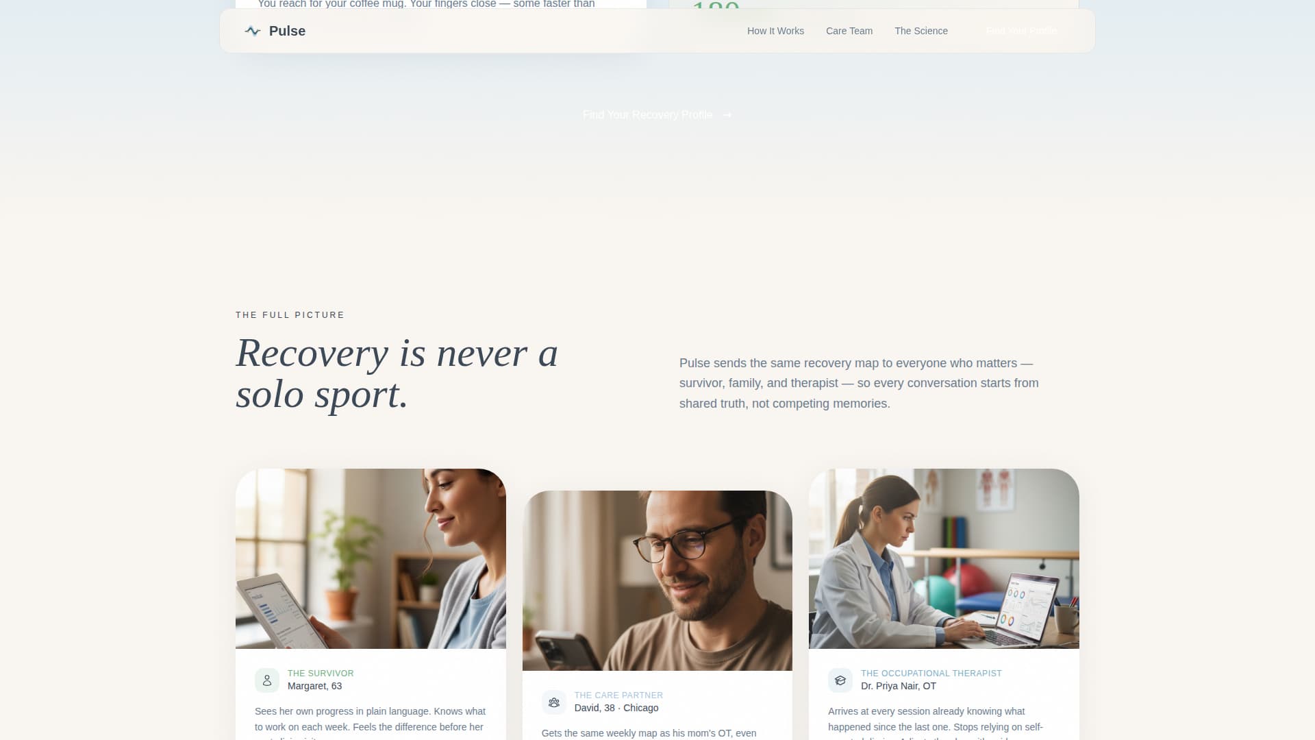 Pulse - Restorative Strokerecovery Landing Page Template