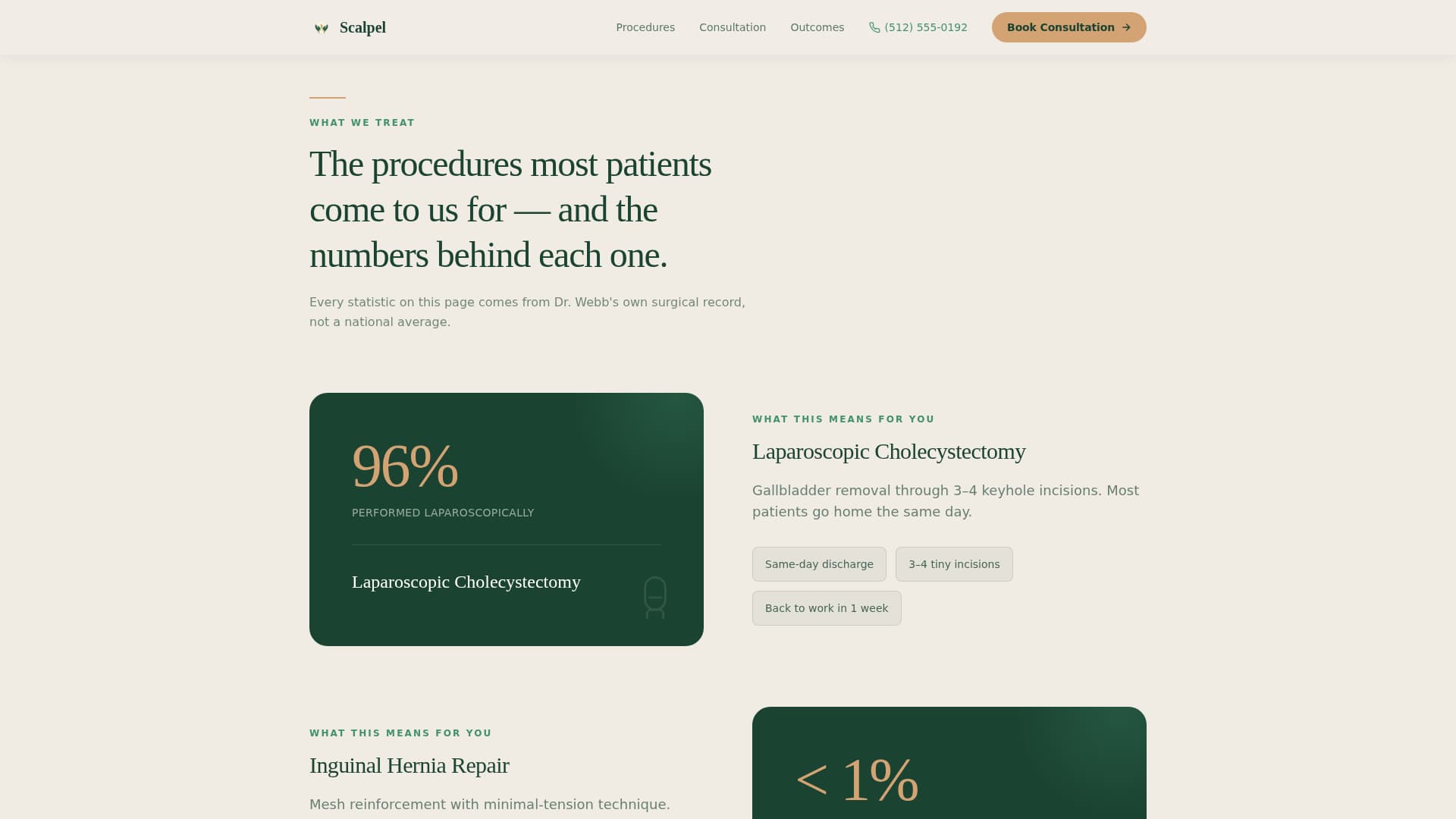 Scalpel - Trusted Surgeon Landing Page Template
