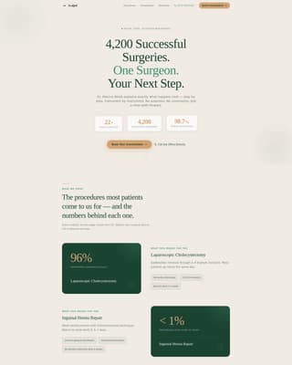 Scalpel - Trusted Surgeon Landing Page Template