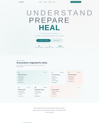 Incision - Trusted Surgery Landing Page Template