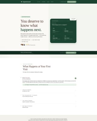 Surgeon (General) Booking Website Template