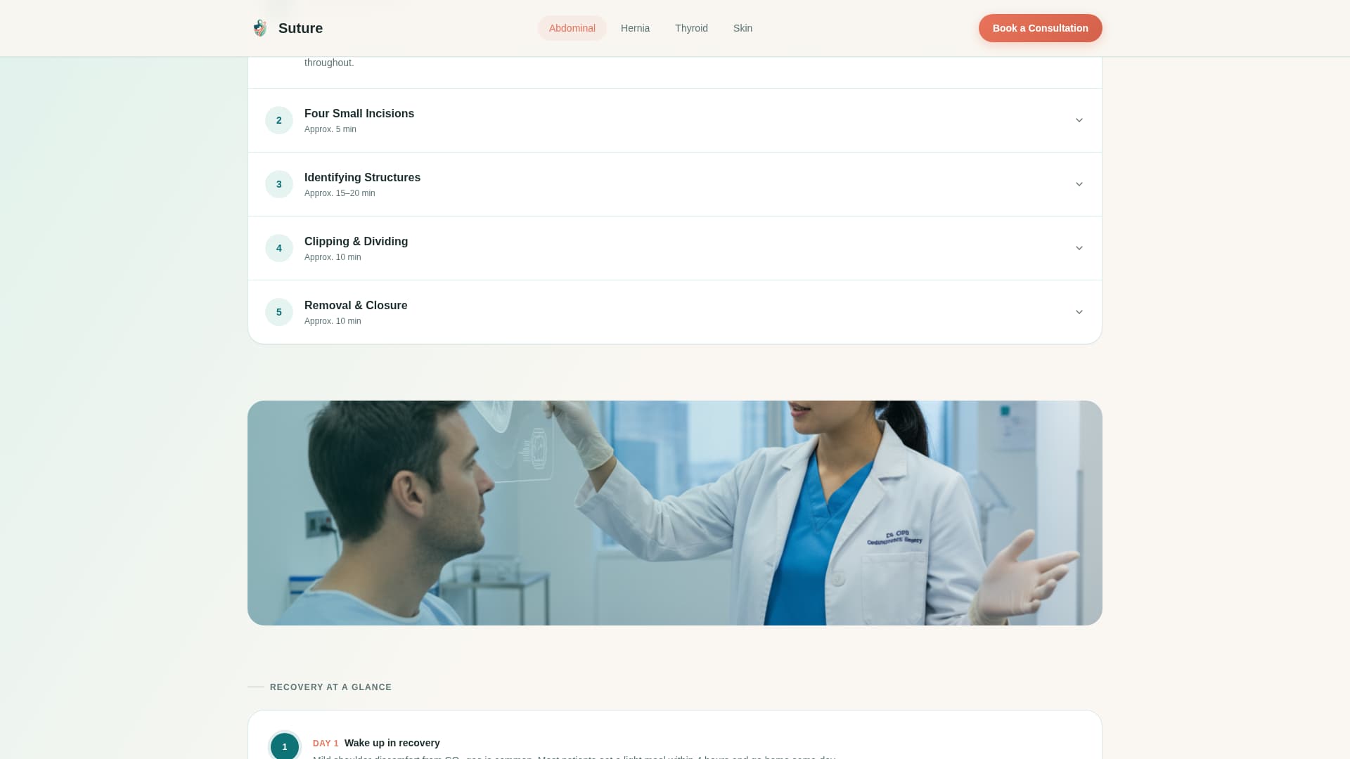 Incise — Expert Orthopedic Surgeon Landing Page Template