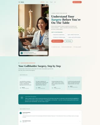 Incise — Expert Orthopedic Surgeon Landing Page Template