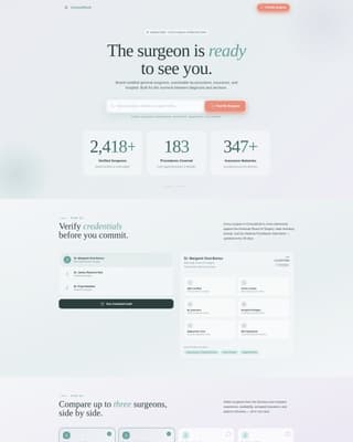 Diagnose — Precision Surgical Specialist Landing Page Template