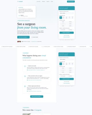 Surgeon (General) Booking Website Template