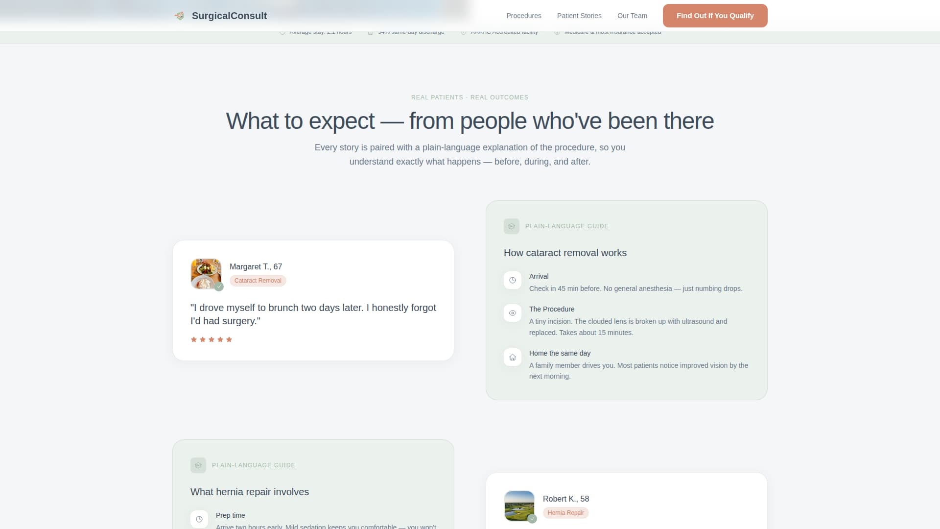 Consult - Reassuring Surgical Landing Page Template