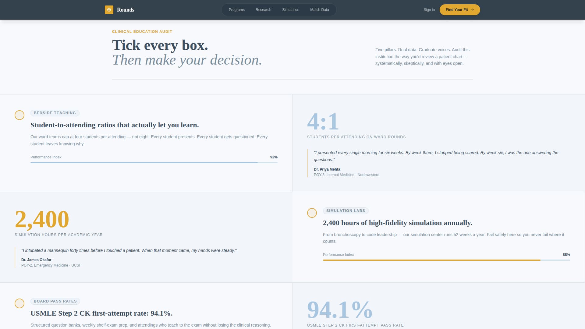 Rounds - Authoritative Teaching Landing Page Template