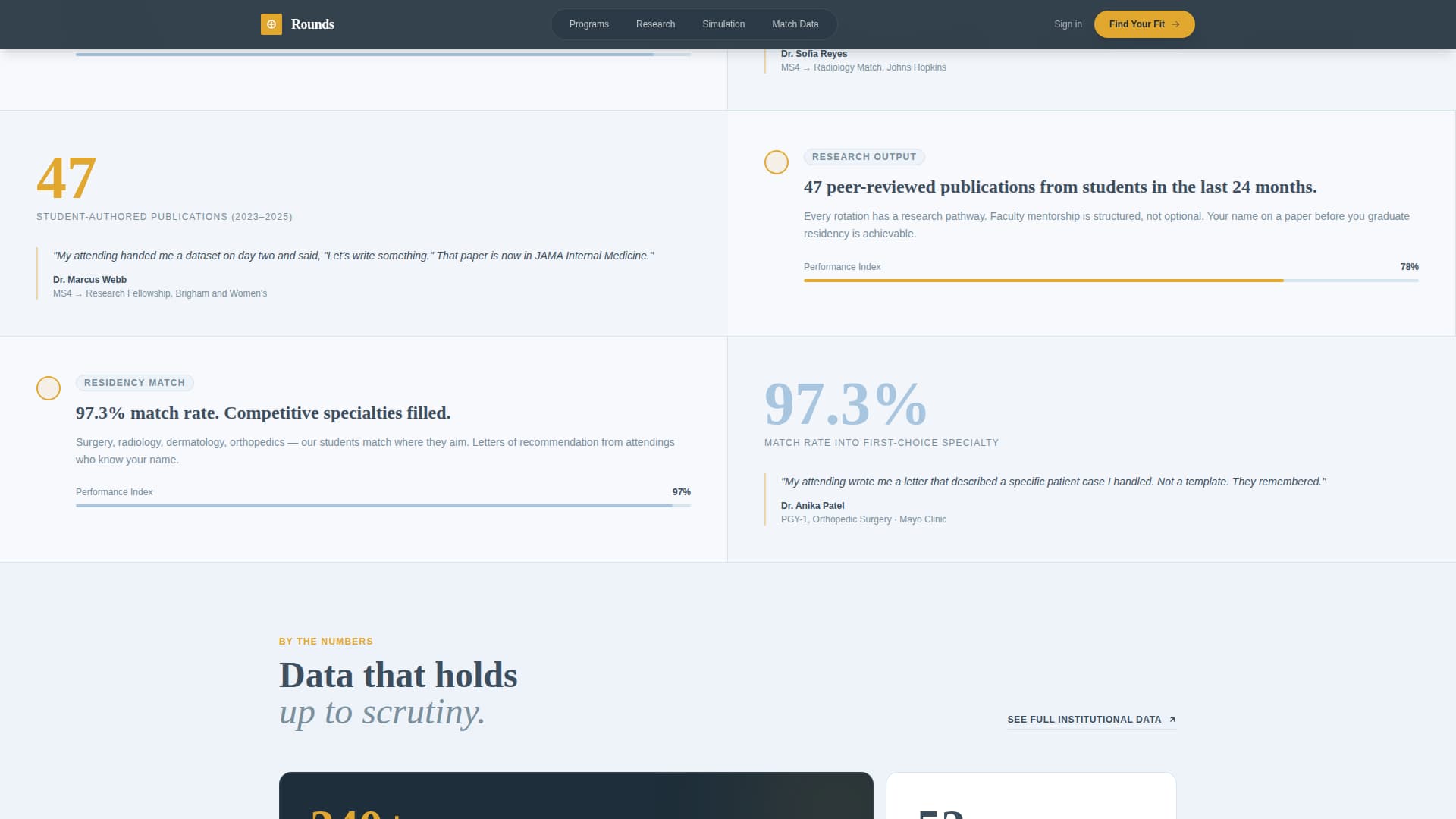 Rounds - Authoritative Teaching Landing Page Template