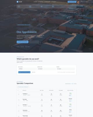 Rounds - Trusted Teachinghospital Landing Page Template