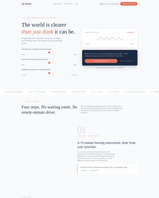 Clarity - Trusted Teleaudiology Landing Page Template