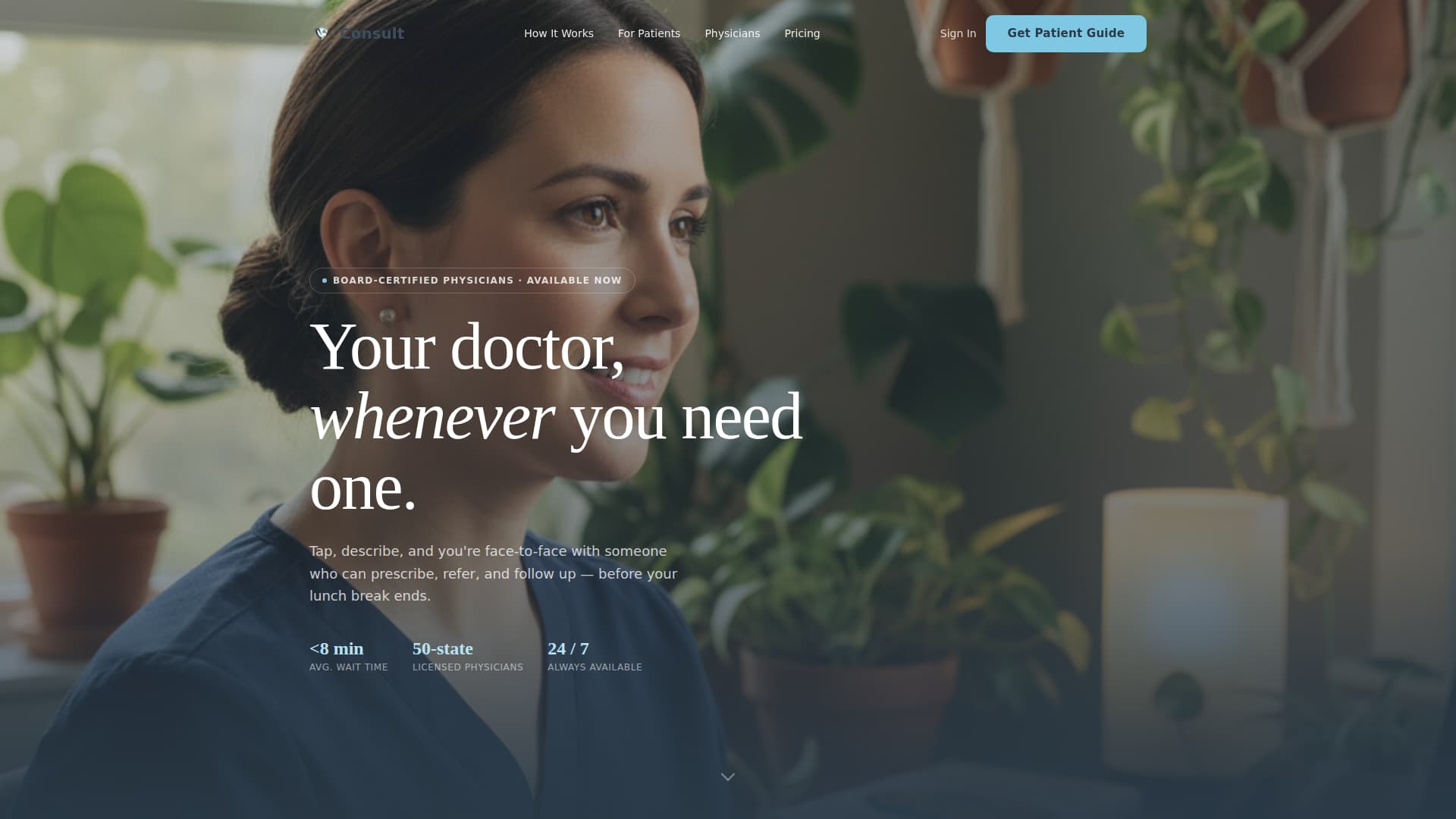 Consult - Trusted Telemedicine Landing Page Template