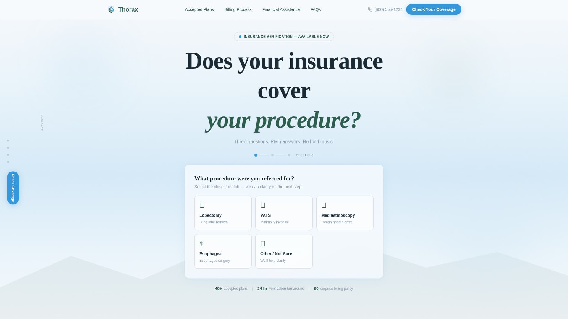 Thorax - Trusted Surgeon Landing Page Template